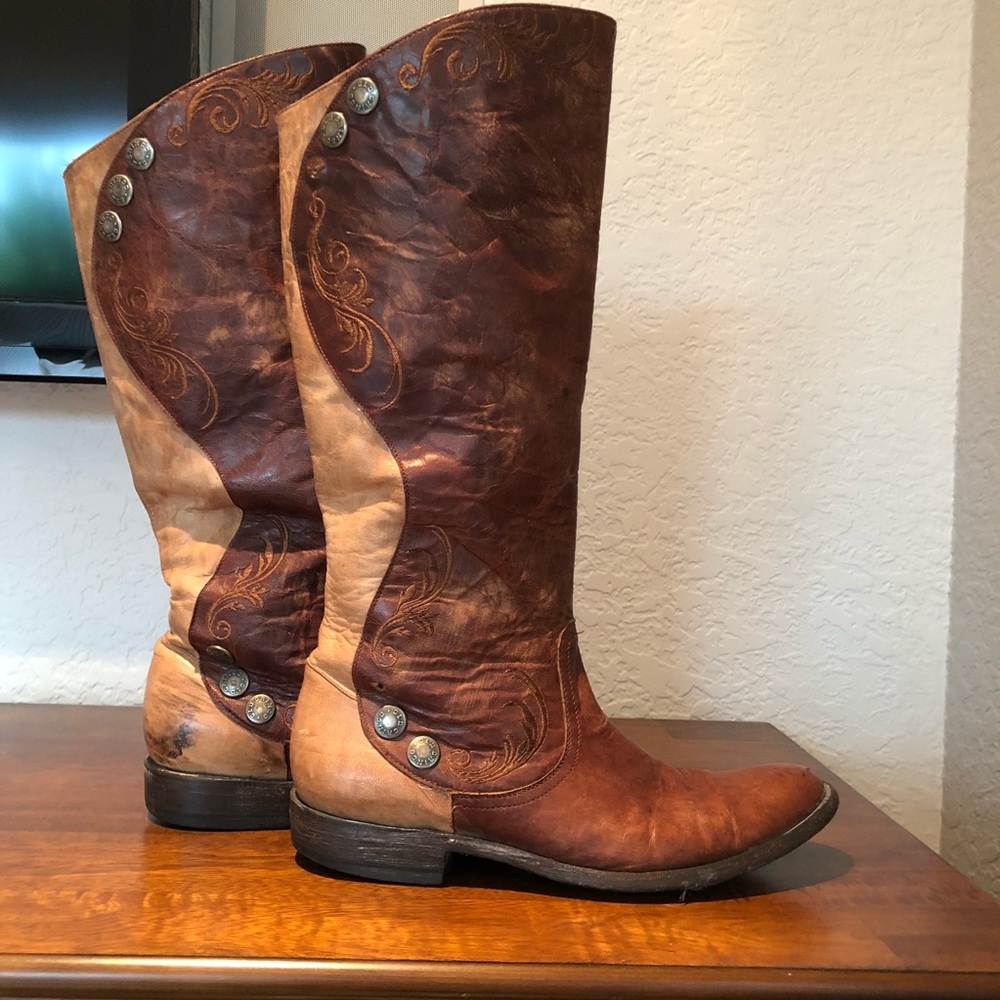 Authentic Brown Leather Boots